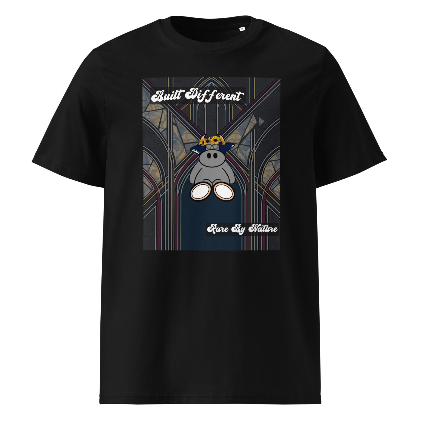 Pocket Cows Unisex Organic Ribbed Neck Creator 2.0 T-Shirt — Design 269