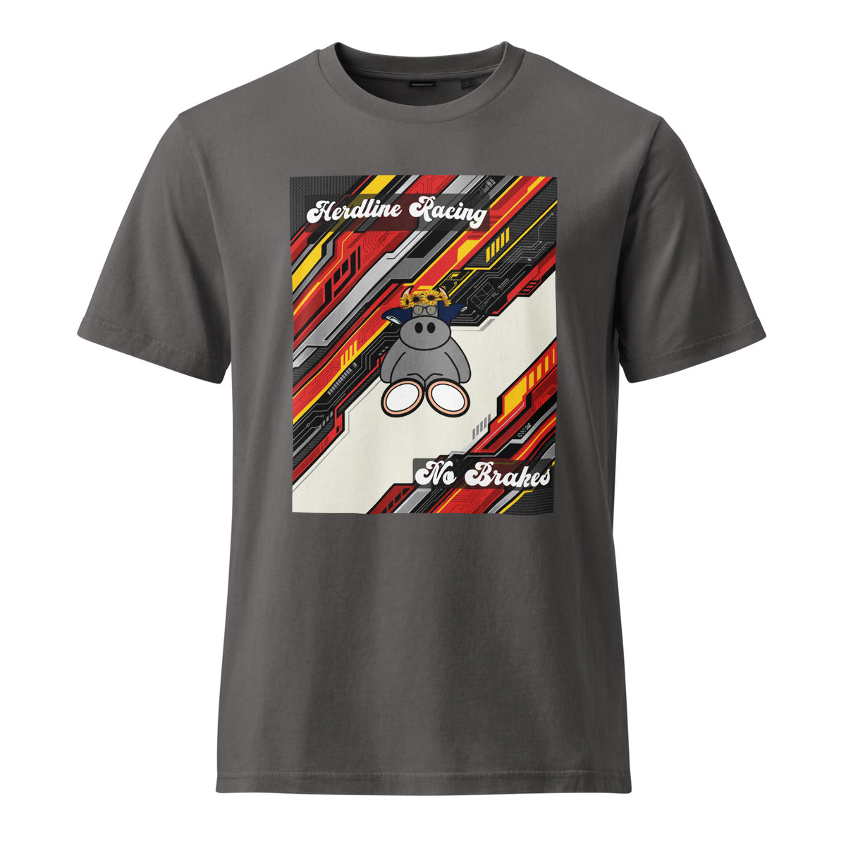 Pocket Cows Unisex Garment Dyed Creator 2.0 Vintage T-Shirt — Design 263