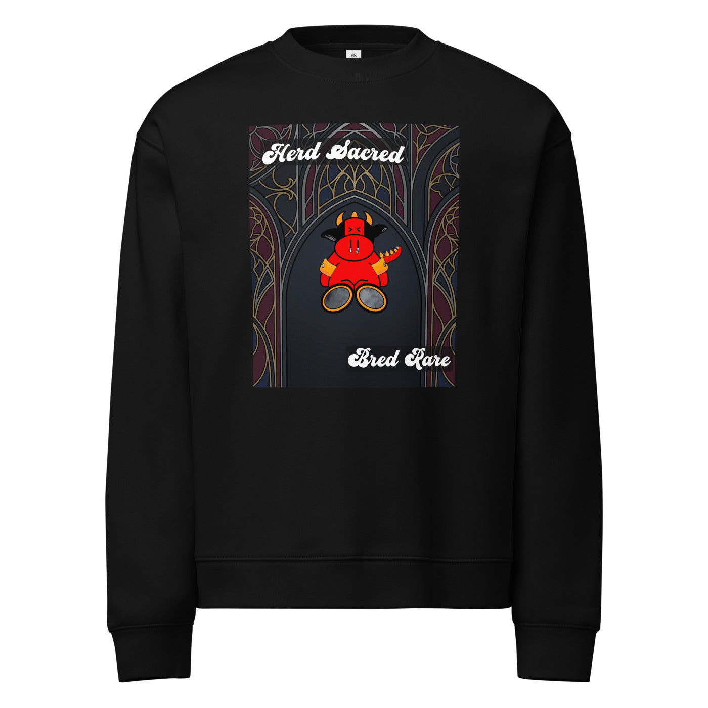 Pocket Cows Unisex Relax Crew Neck Sweatshirt — Design 267