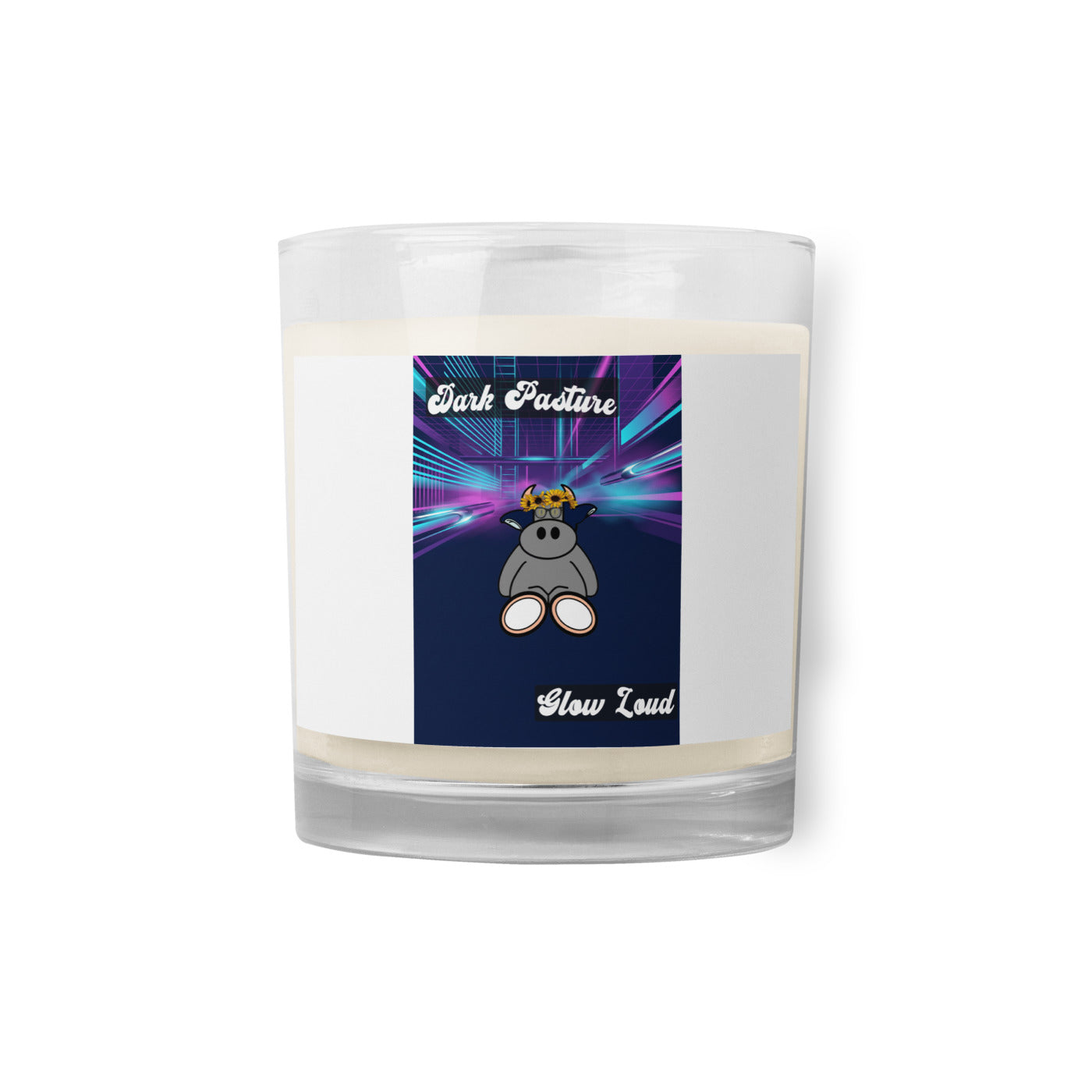 Pocket Cows Glass Jar Soy Wax Candle — After Hours — Design 255