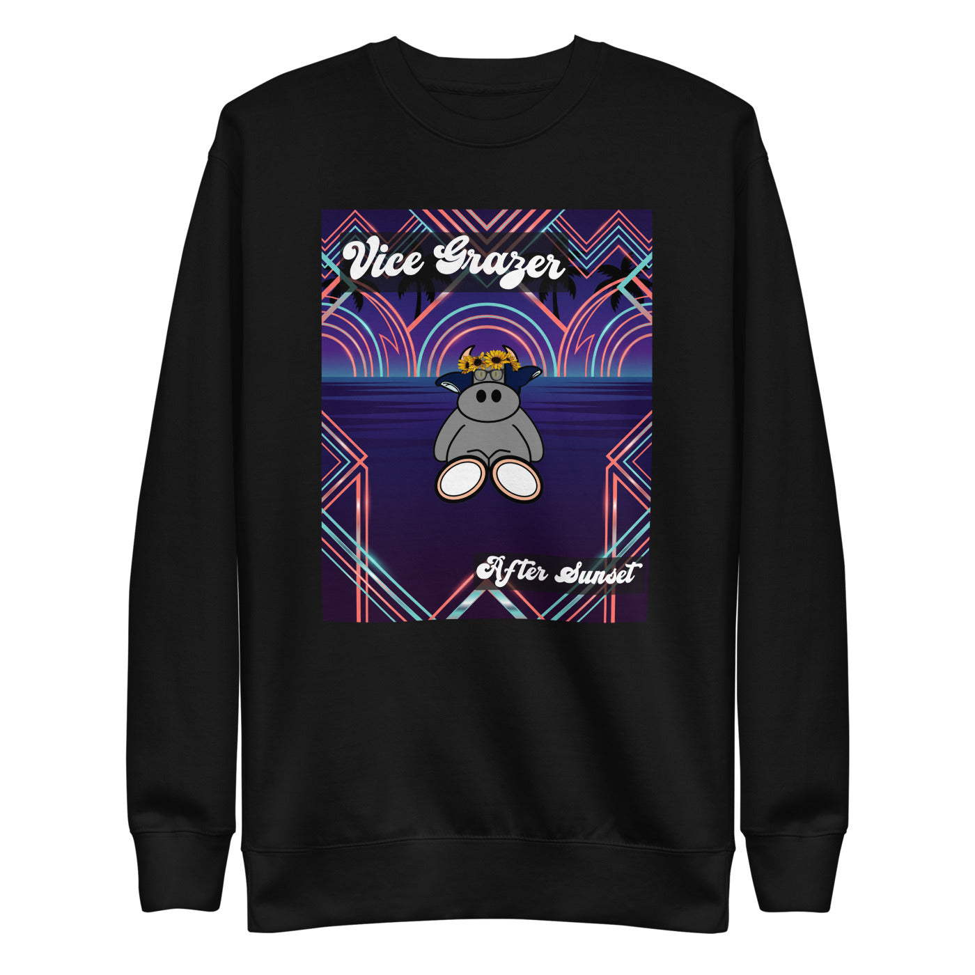 Pocket Cows Crewneck — Pasture Vice — Design 279