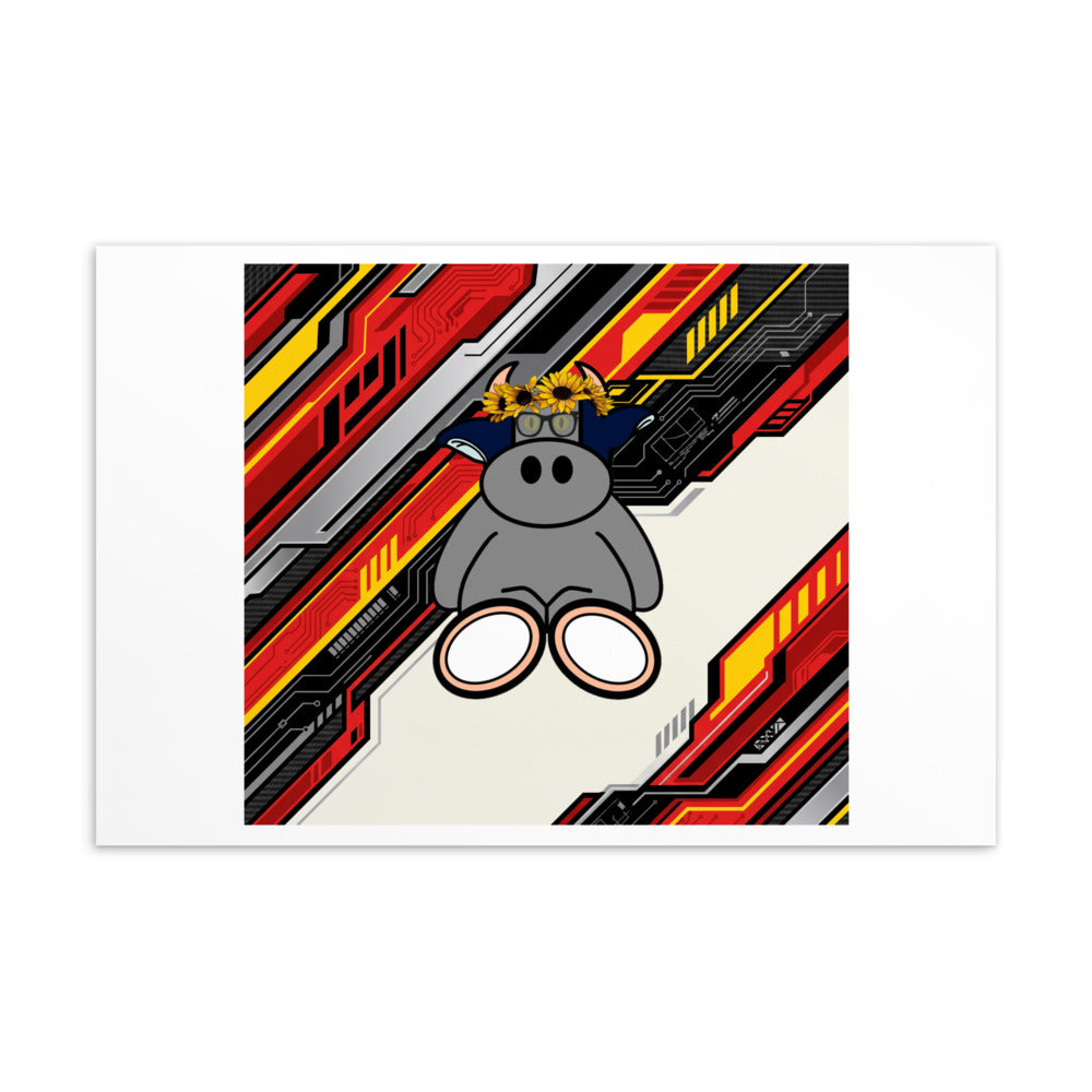 Pocket Cows Standard Postcard — Full Throttle — Design 263