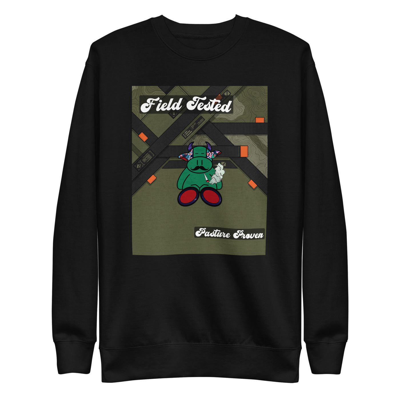 Pocket Cows Crewneck — Built To Roam — Design 735