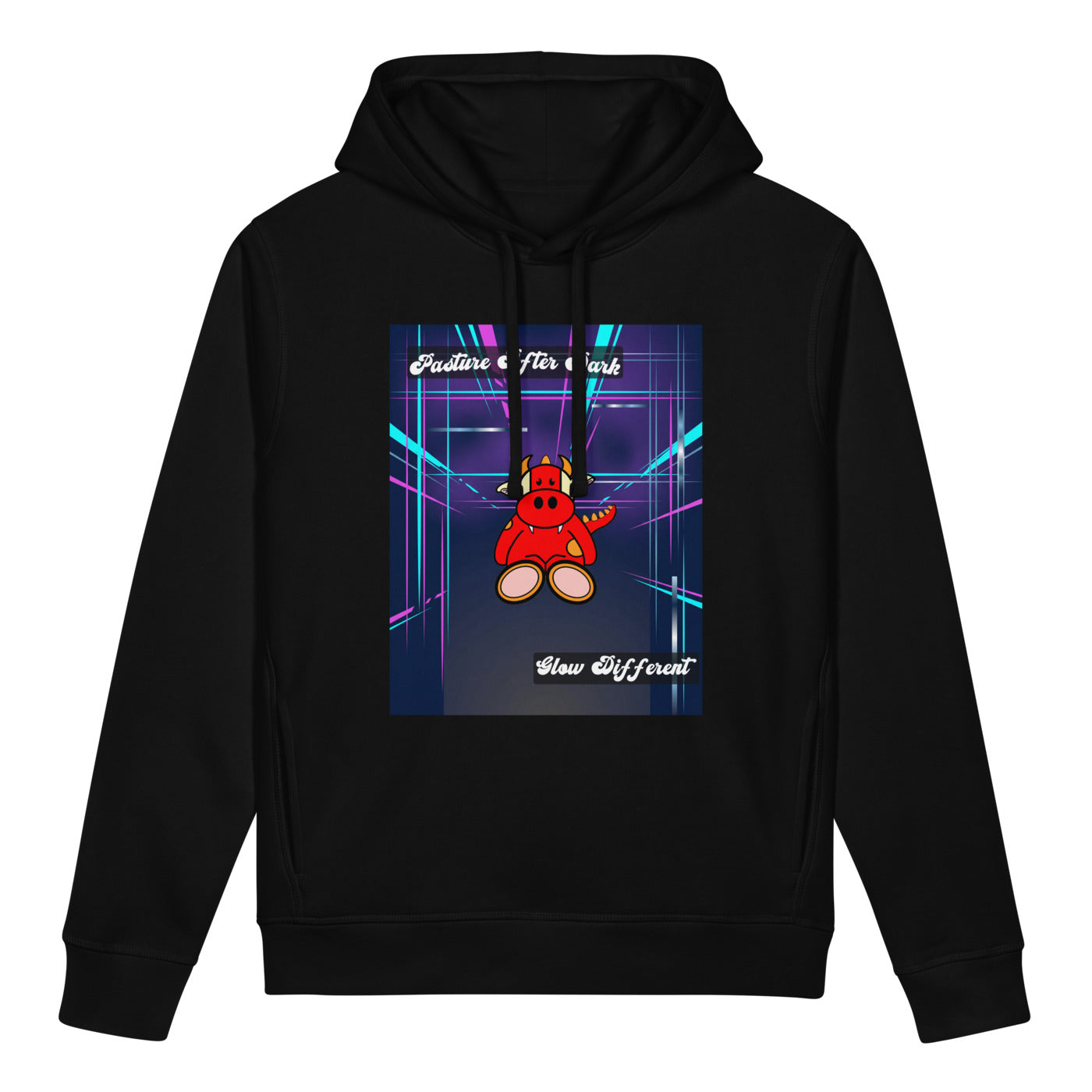 Pocket Cows Unisex Organic Side Pocket Sounder Hoodie — Design 273