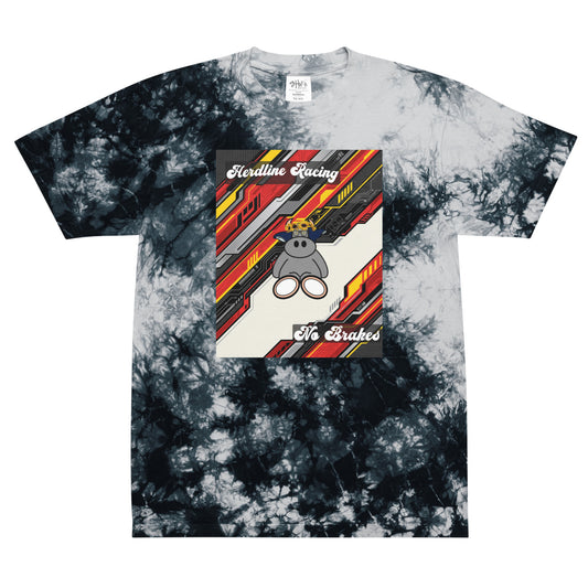 Pocket Cows Unisex Oversized Tie-Dye T-Shirt — Design 263