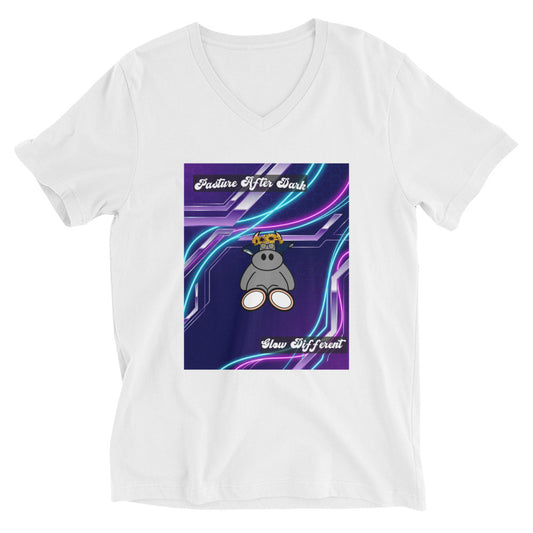 Pocket Cows Unisex V-Neck Tee — Design 251