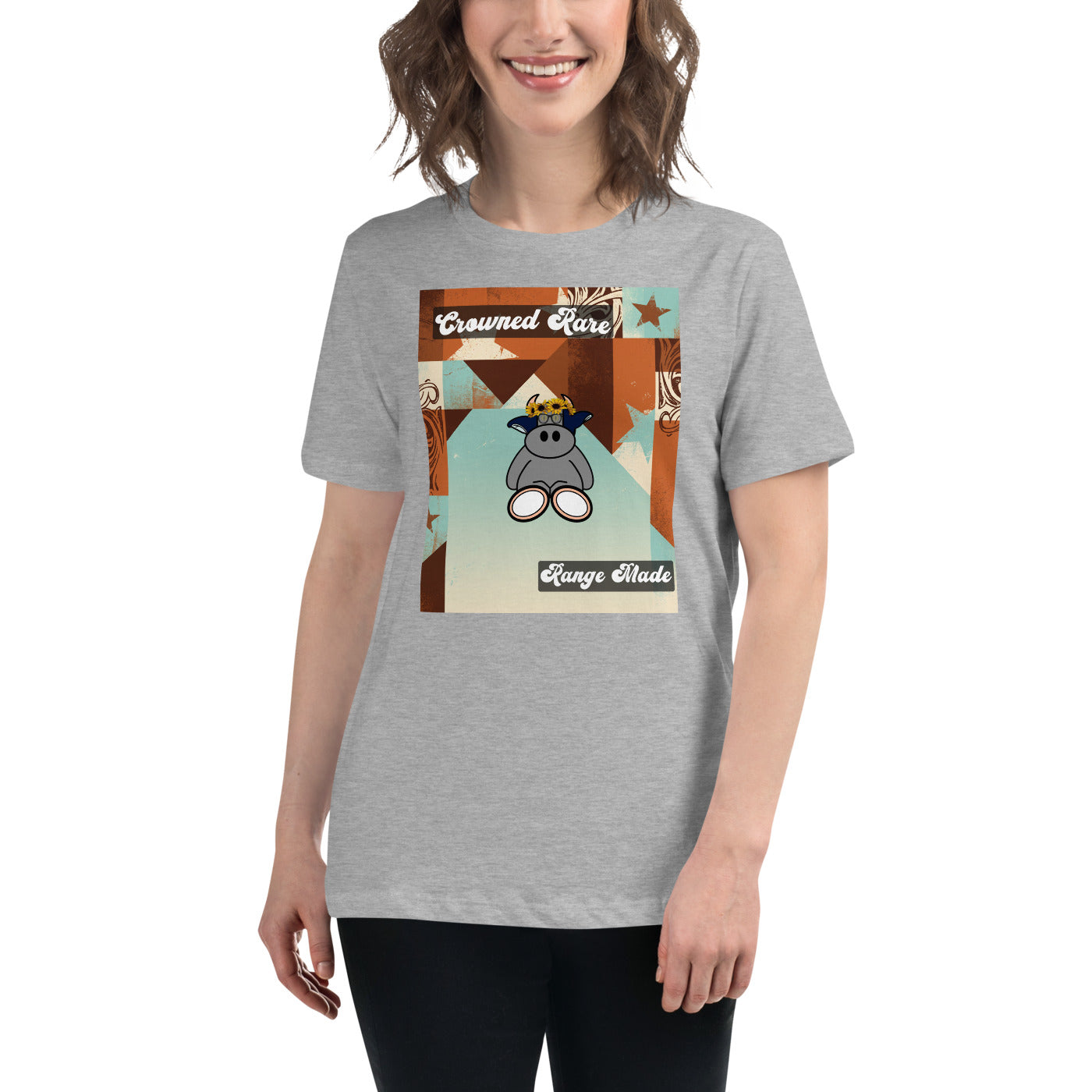 Pocket Cows Women's Relaxed T-Shirt — Design 260