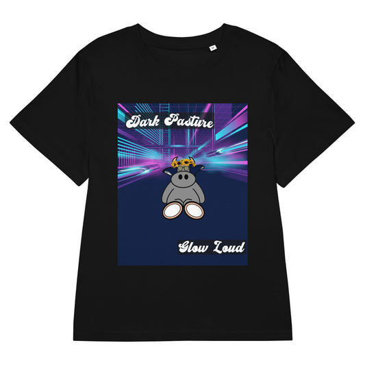 Pocket Cows Women's Organic Ribbed Neck Stella Muser T-Shirt — Design 255