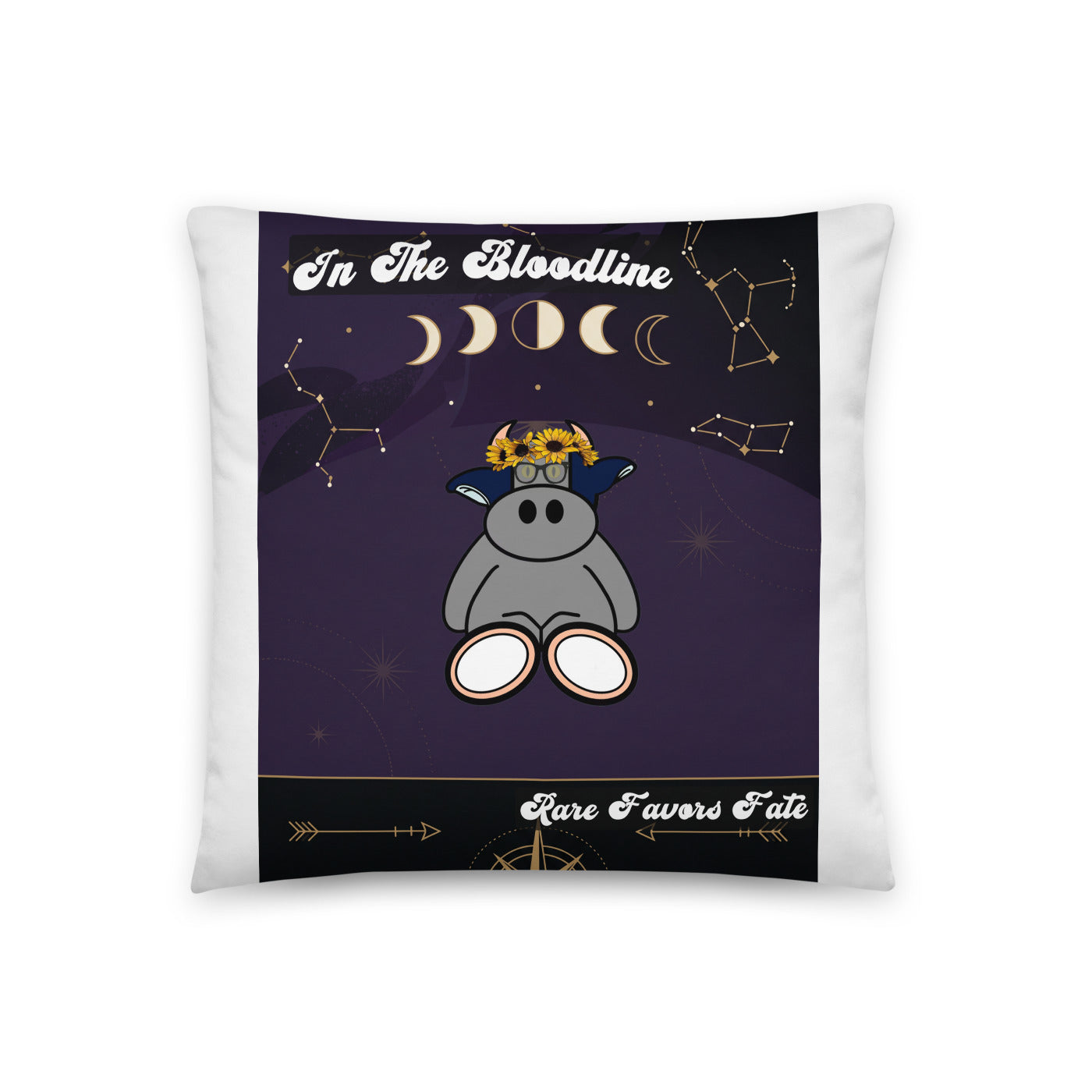 Pocket Cows All-Over Print Pillow — Written In The Herd — Design 326
