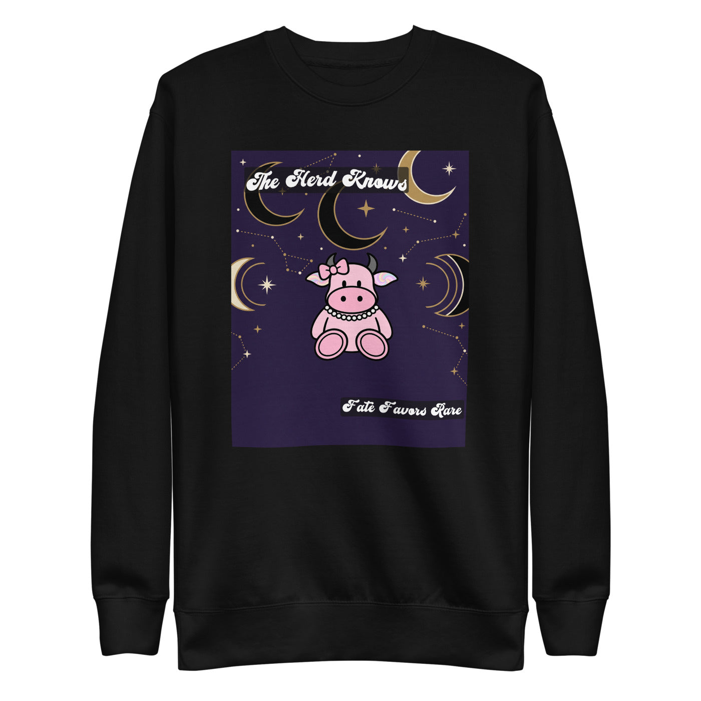 Pocket Cows Crewneck — Written In The Herd — Design 219