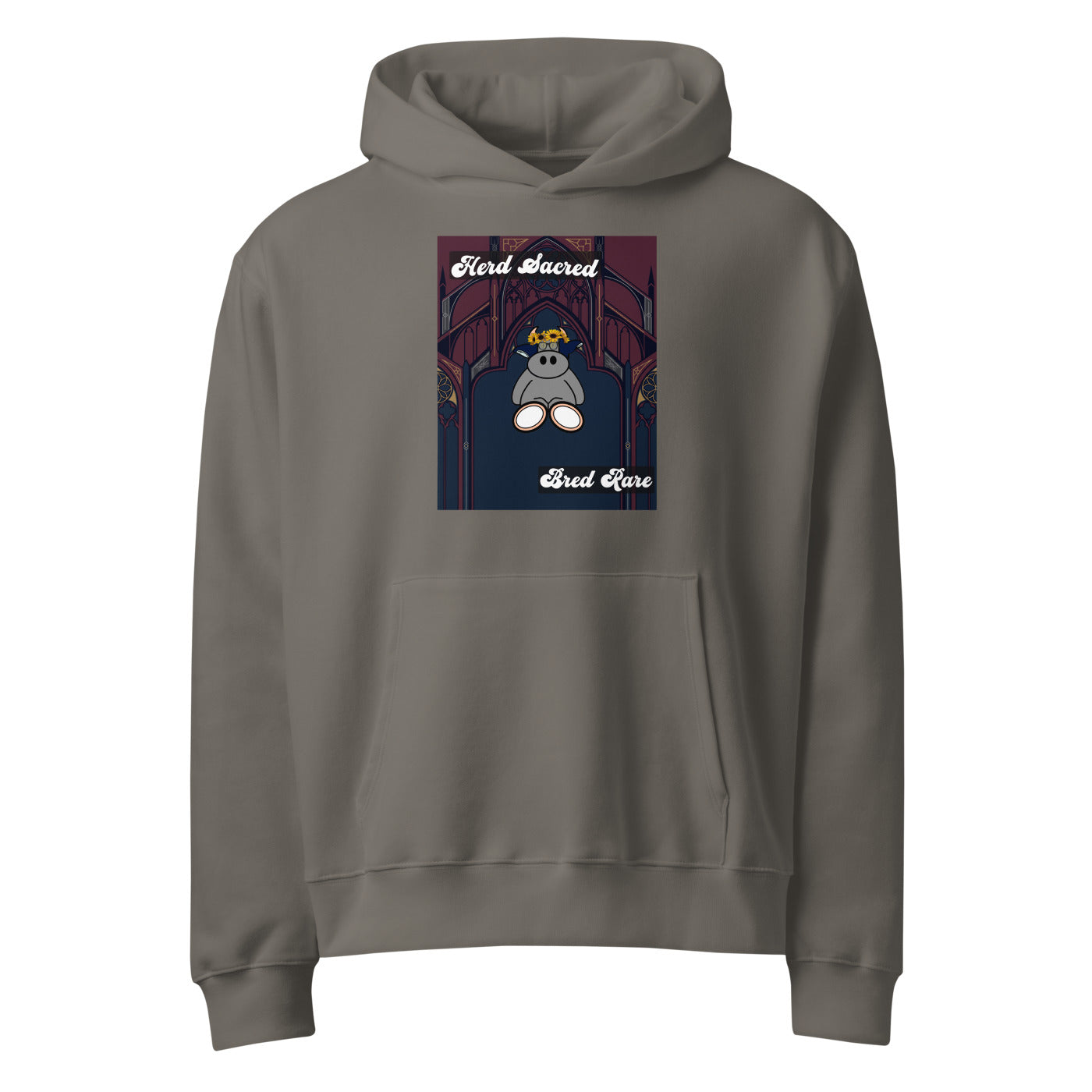 Pocket Cows Unisex Oversized Heavyweight Hoodie — Design 271