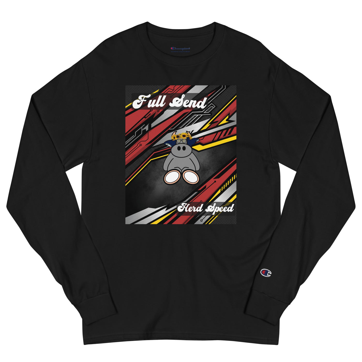 Pocket Cows Men’s Long Sleeve T-Shirt — Design 265