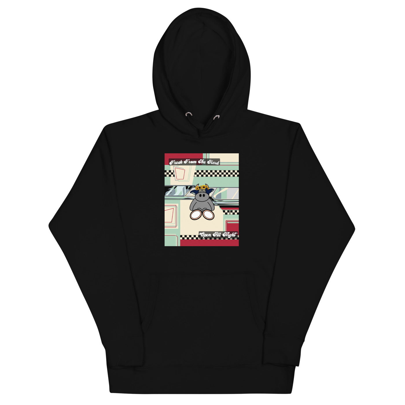 Pocket Cows Hoodie — Always Fresh — Design 40