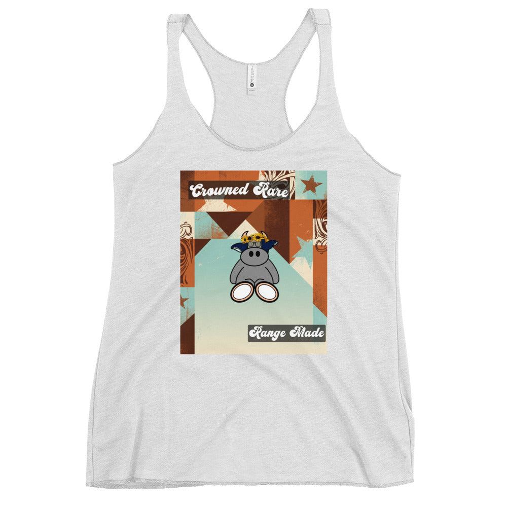 Pocket Cows Women's Racerback Tank Top — Design 260