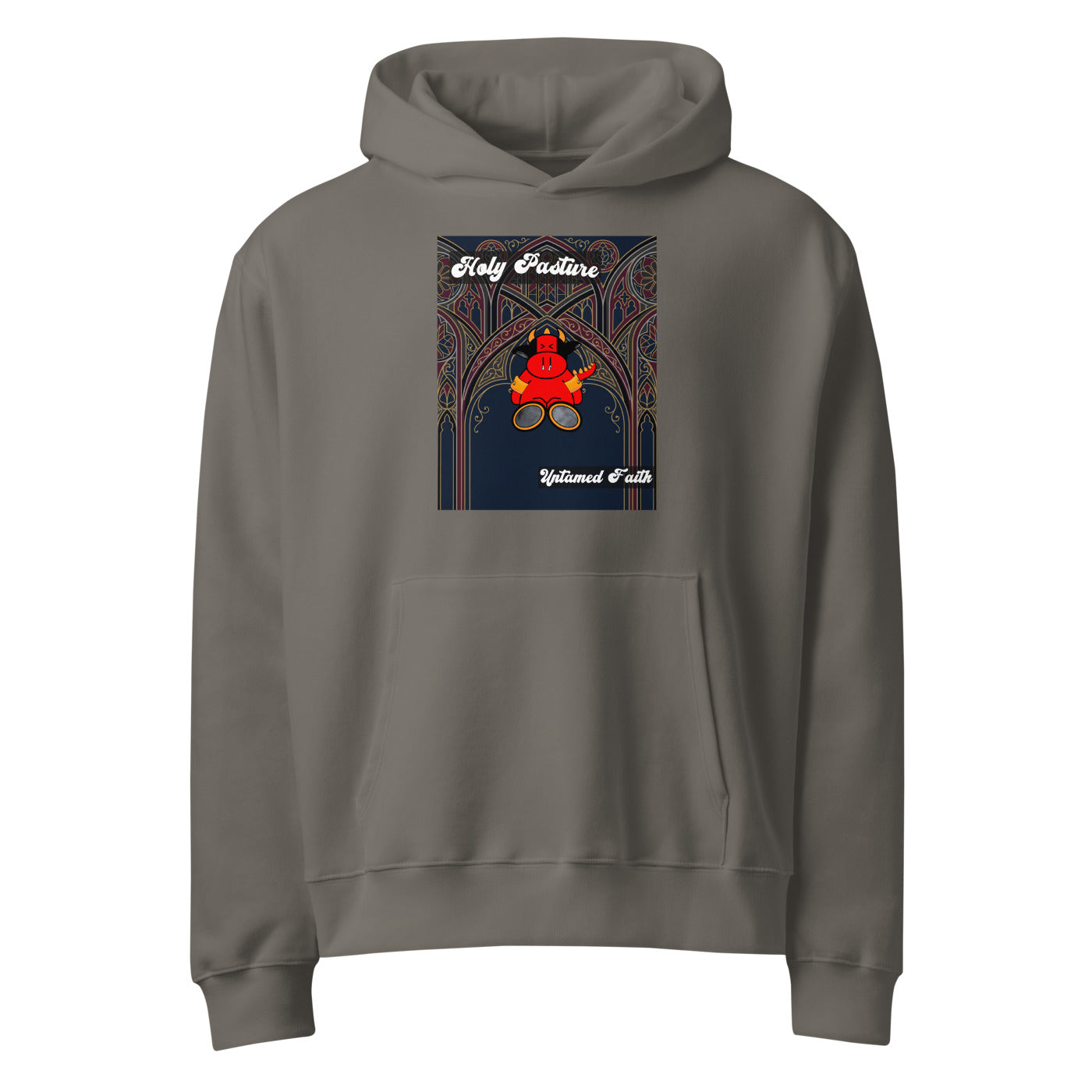 Pocket Cows Unisex Oversized Heavyweight Hoodie — Design 270