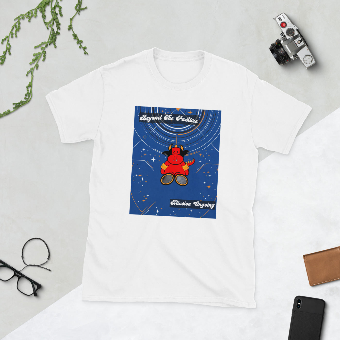 Pocket Cows Unisex Softstyle T-Shirt — Design 278