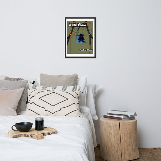 Pocket Cows Enhanced Matte Paper Framed Poster (in) — Built To Roam — Design 762