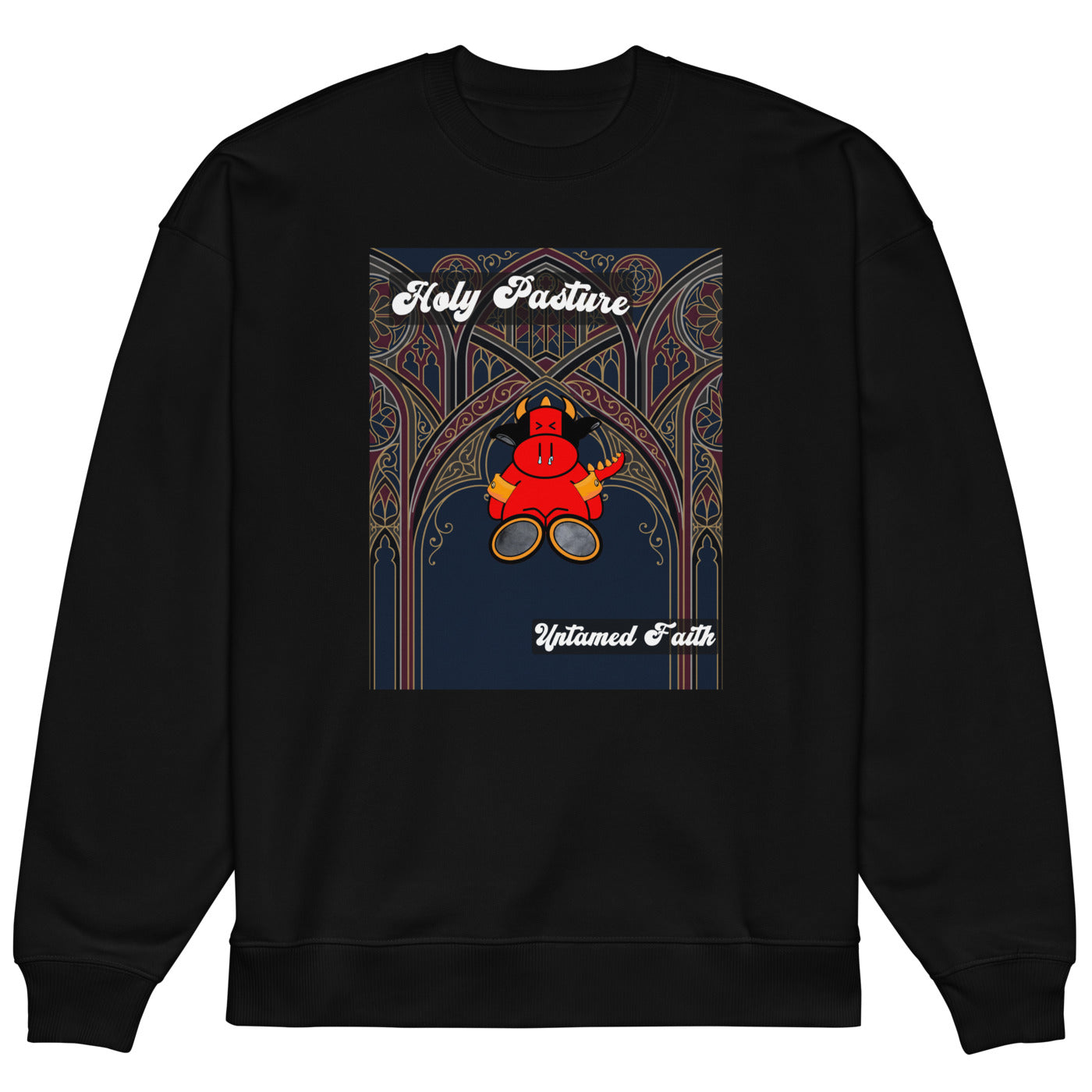Pocket Cows Unisex Organic Oversized Raddler 2.0 Sweatshirt — Design 270