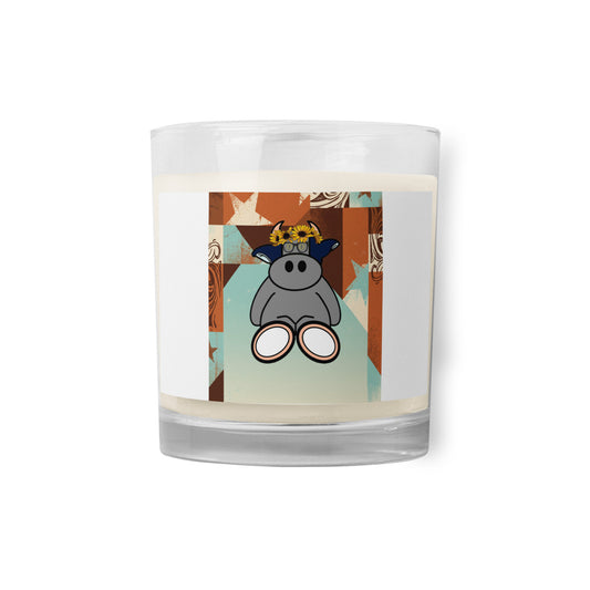 Pocket Cows Glass Jar Soy Wax Candle — Range Royalty — Design 260