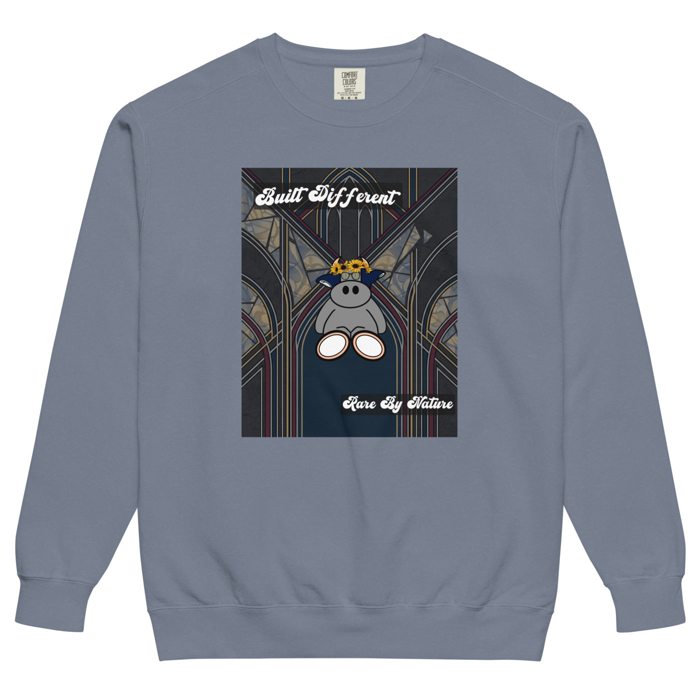 Pocket Cows Unisex Garment-Dyed Sweatshirt — Design 269