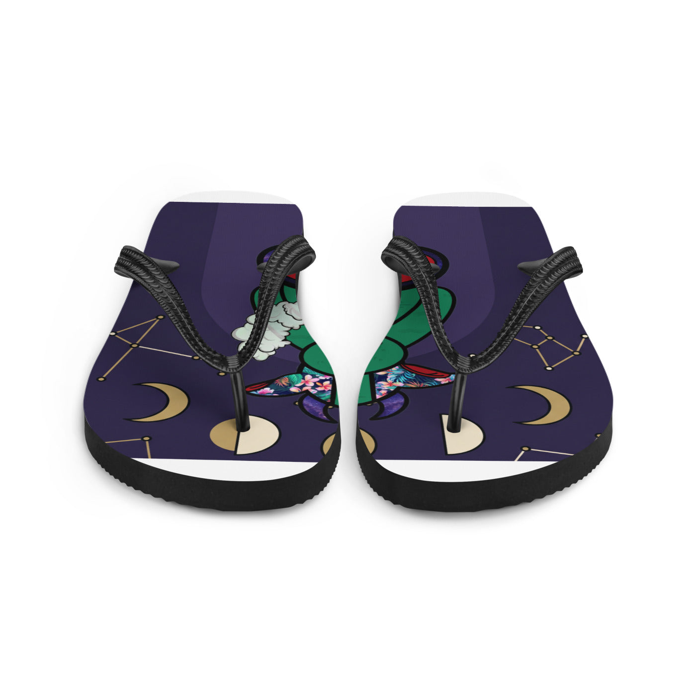 Pocket Cows Sublimation Flip Flops — Written In The Herd — Design 730