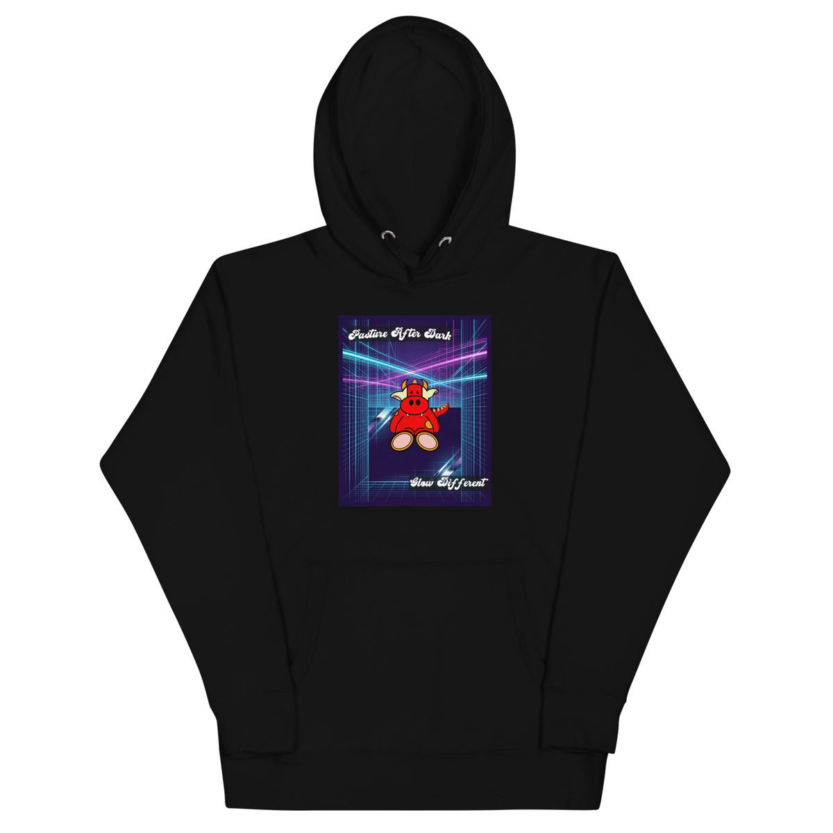 Pocket Cows Hoodie — After Hours — Design 55 — alternate view