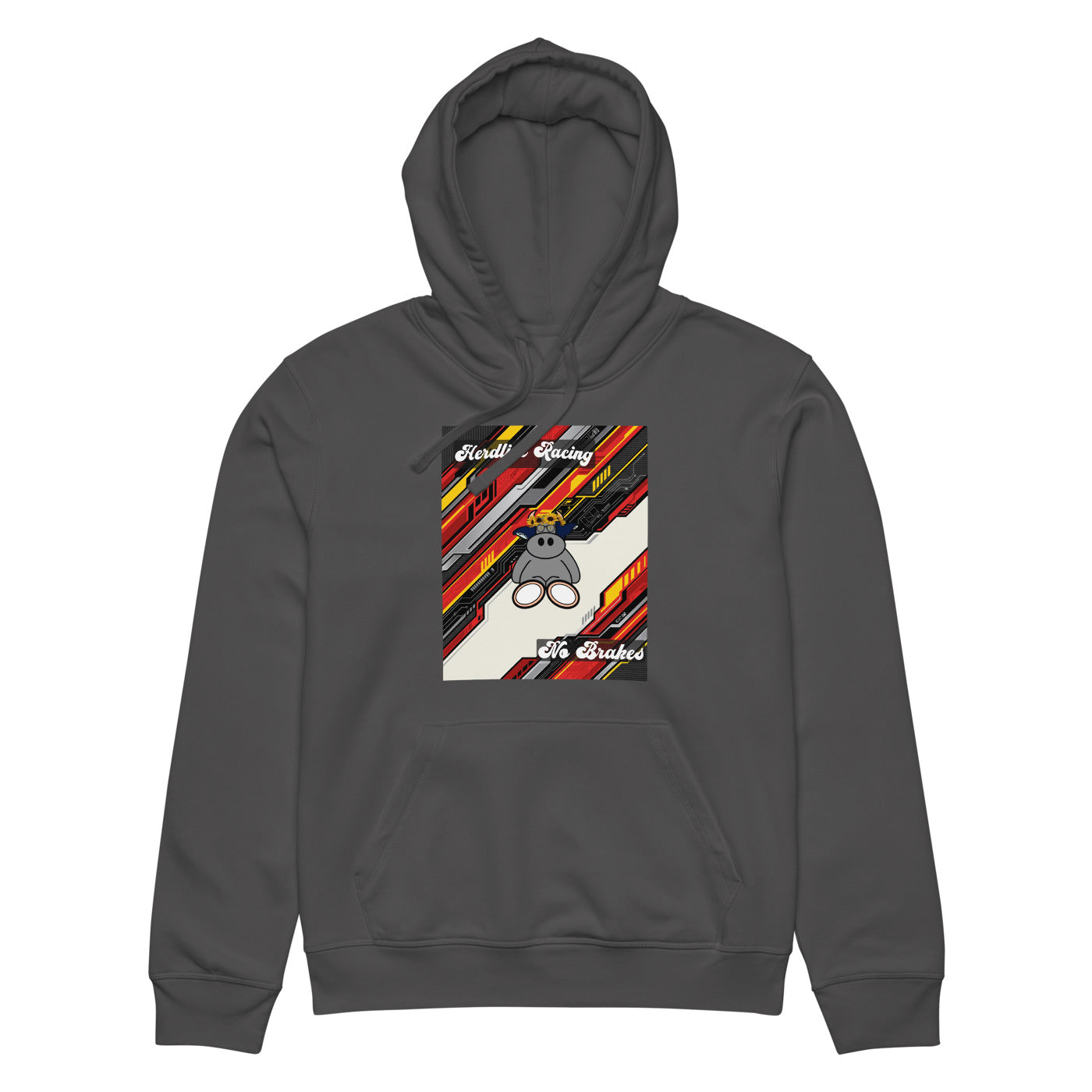 Pocket Cows Unisex Organic Mid-Weight Drummer 2.0 Hoodie — Design 263