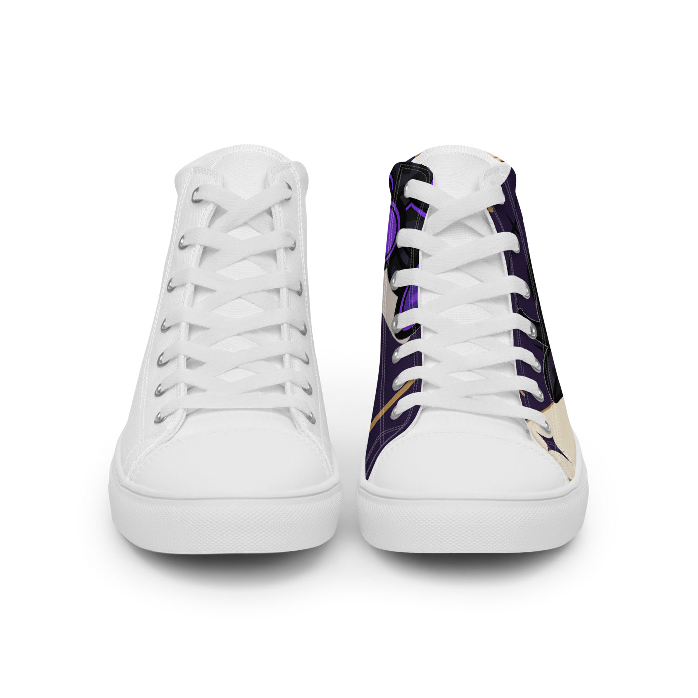 Pocket Cows Men's High Top Canvas Shoes — Written In The Herd — Design 882