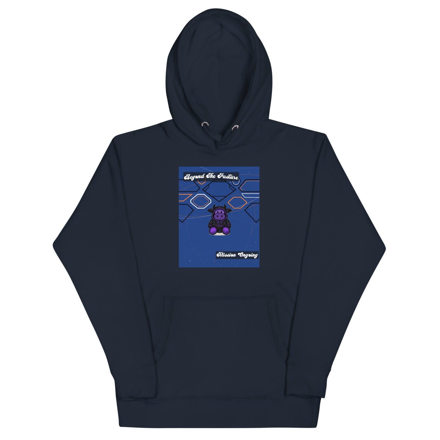 Pocket Cows Hoodie — Orbit The Herd — Design 226
