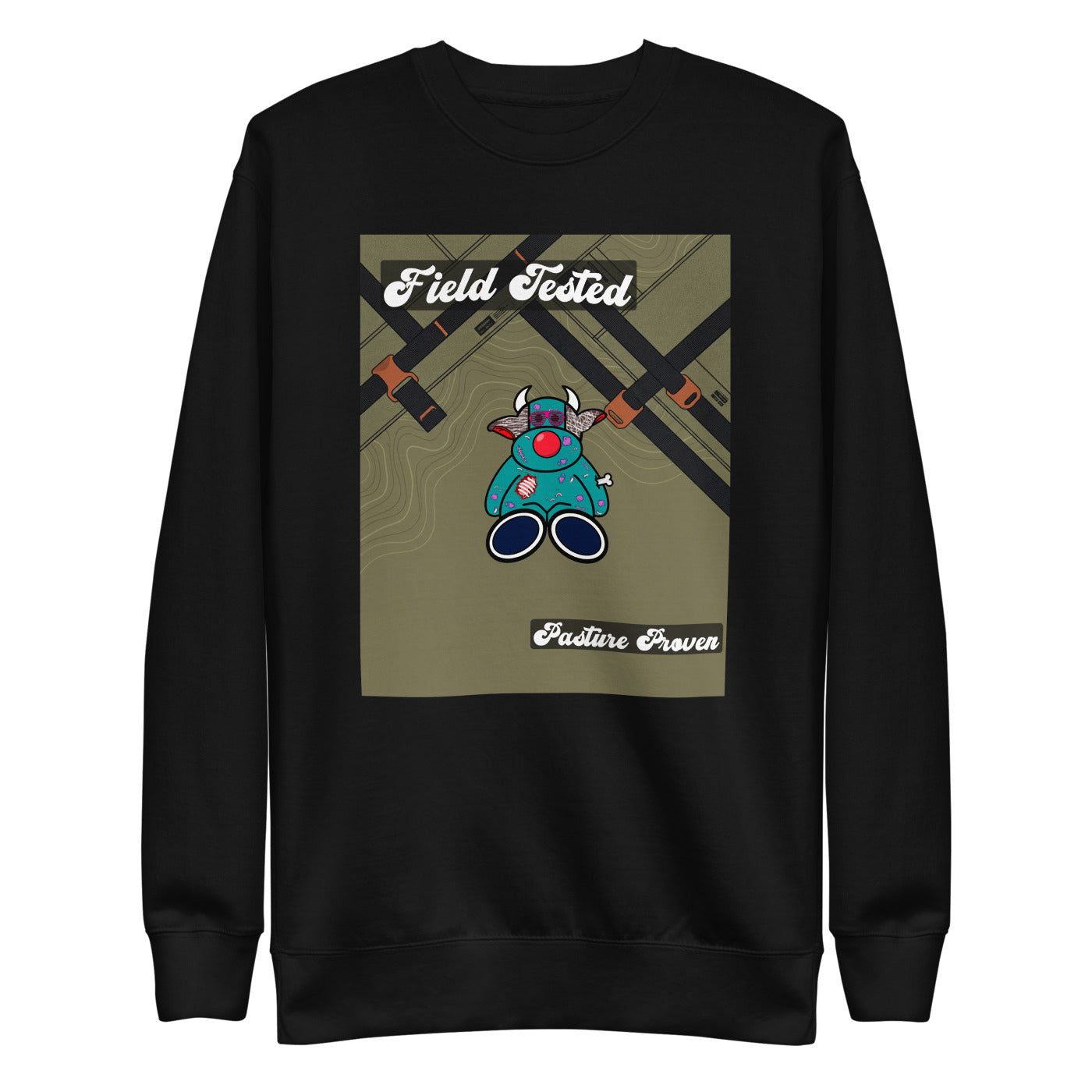 Pocket Cows Crewneck — Built To Roam — Design 808