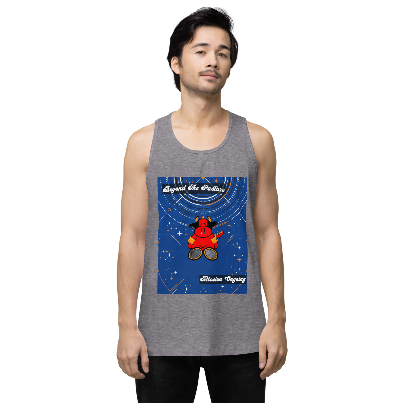 Pocket Cows Men's Tank Top — Design 278