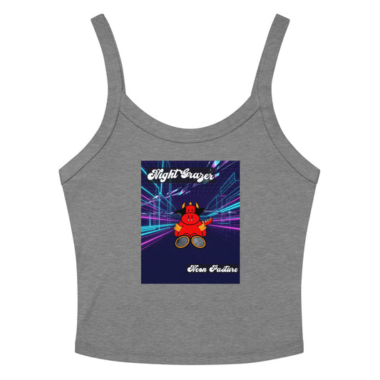 Pocket Cows Women's Micro-Rib Tank Top — Design 250