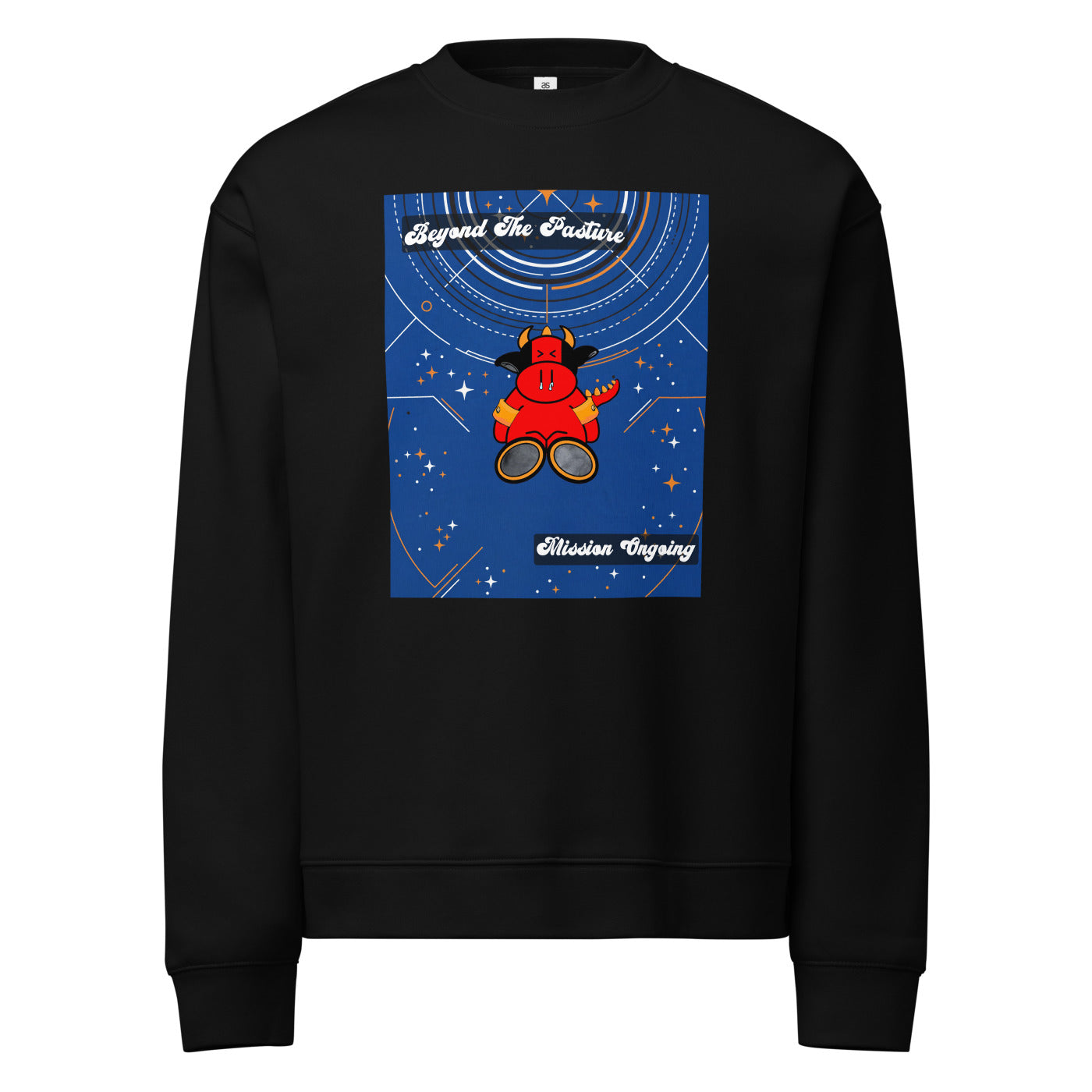 Pocket Cows Unisex Relax Crew Neck Sweatshirt — Design 278