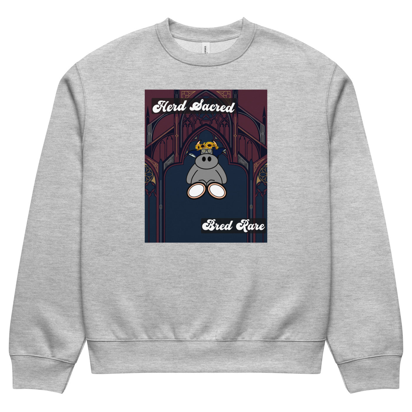 Pocket Cows Unisex Oversized Heavyweight Sweatshirt — Design 271