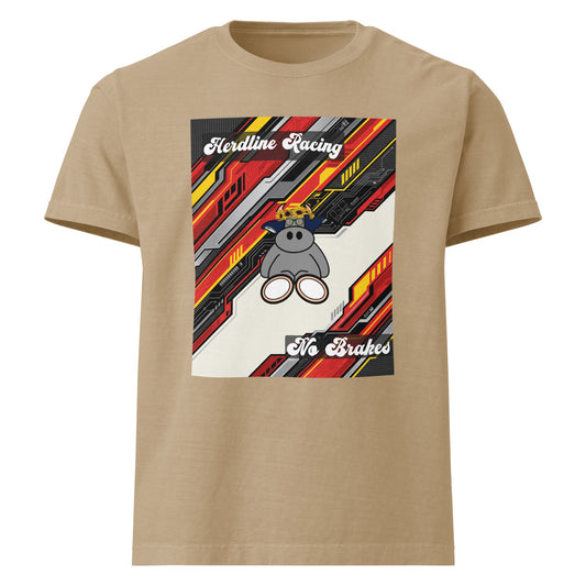 Pocket Cows Unisex Heavyweight Garment Dye Tee — Design 263