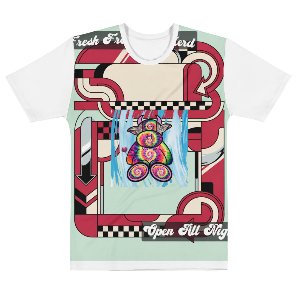 Pocket Cows All-Over Print Men’s Cotton Crew Neck T-Shirt — Always Fresh — Design 713