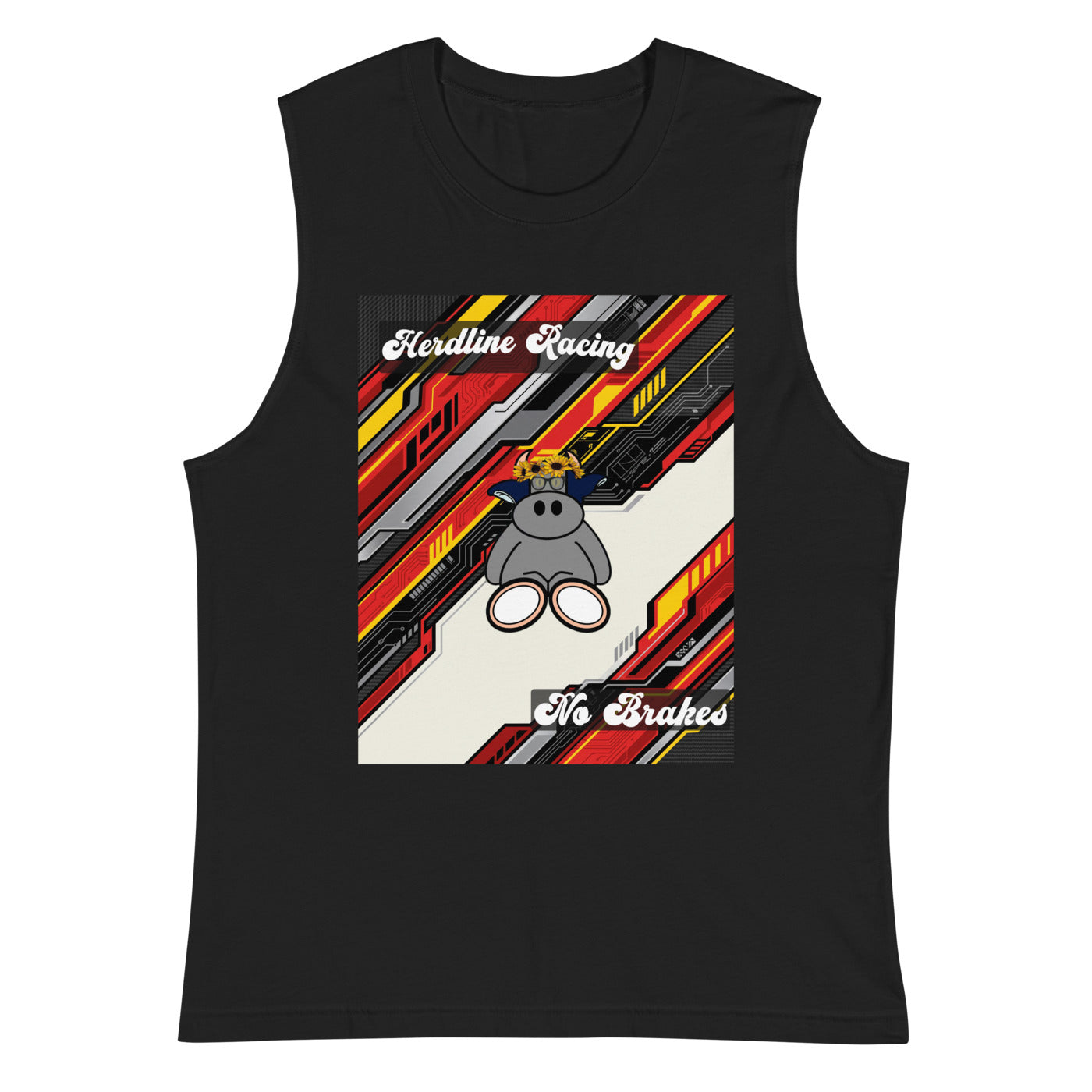 Pocket Cows Unisex Muscle Shirt — Design 263
