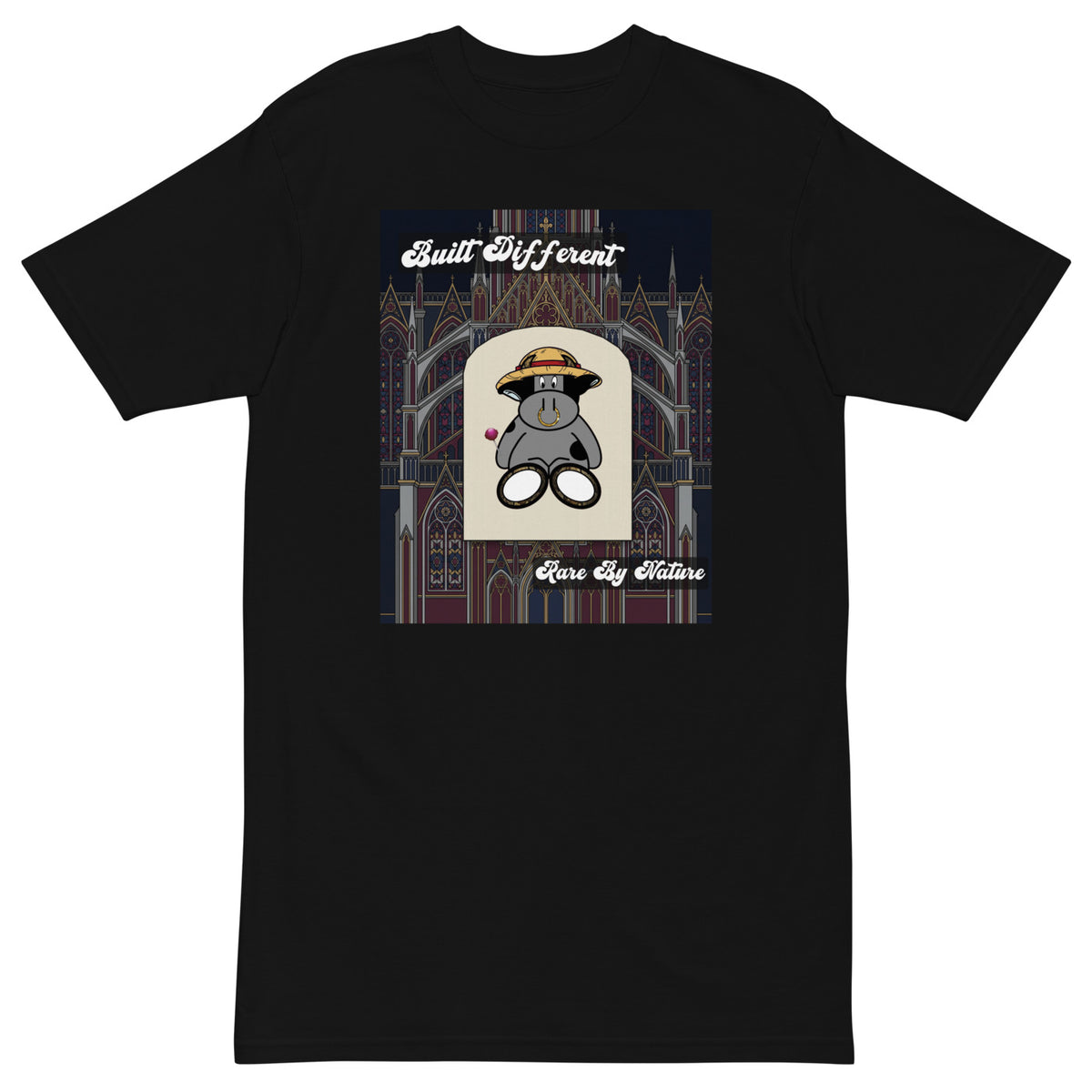 Pocket Cows Heavyweight Tee — Sacred Herd — Design 04 — alternate view