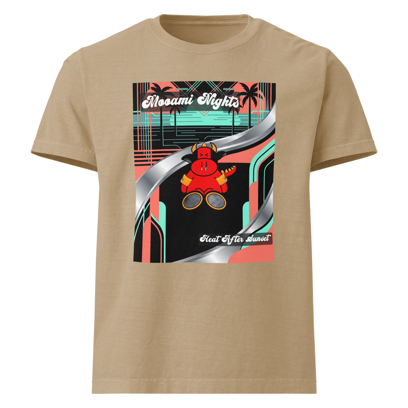 Pocket Cows Unisex Heavyweight Garment Dye Tee — Design 272