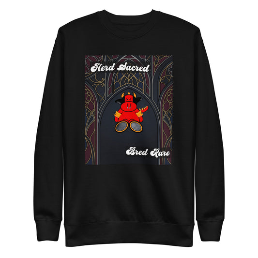 Pocket Cows Crewneck — Sacred Herd — Design 267