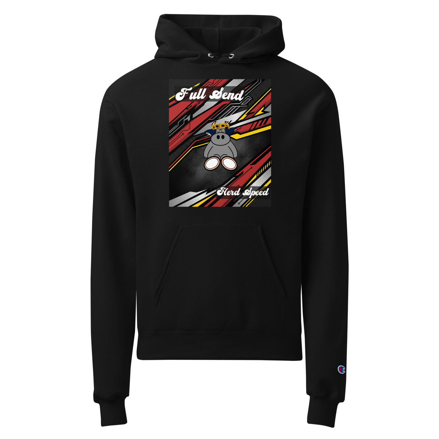 Pocket Cows Unisex Powerblend Hoodie — Design 265