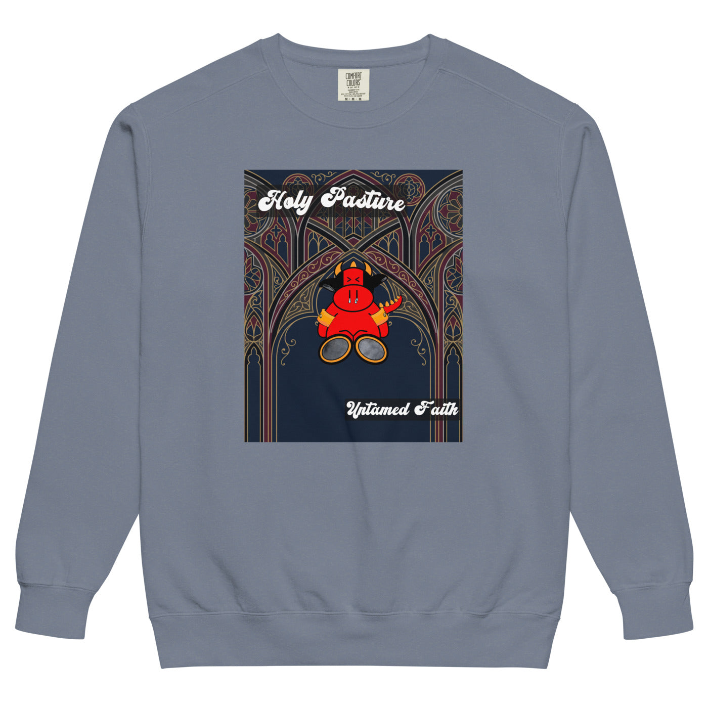Pocket Cows Unisex Garment-Dyed Sweatshirt — Design 270