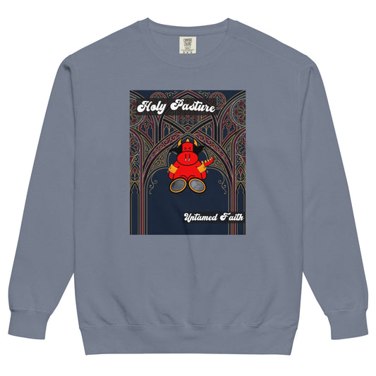 Pocket Cows Unisex Garment-Dyed Sweatshirt — Design 270