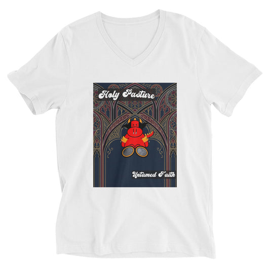 Pocket Cows Unisex V-Neck Tee — Design 270