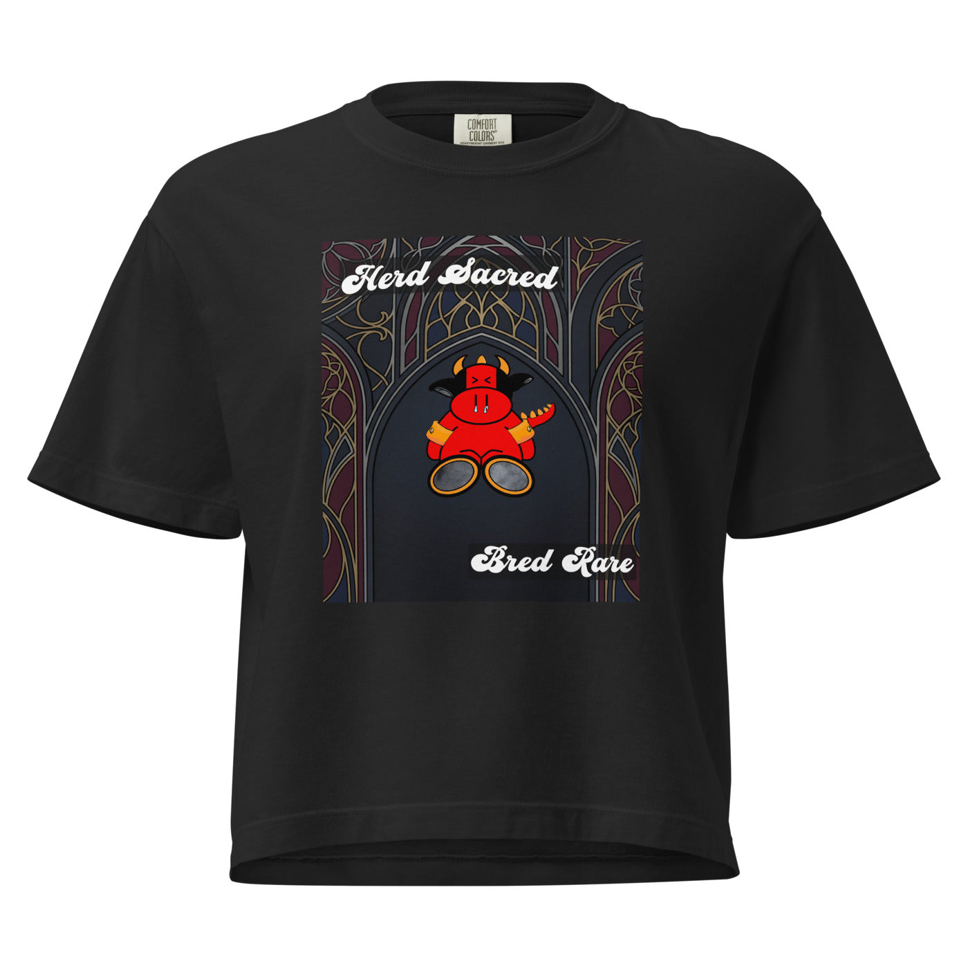 Pocket Cows Women's Heavyweight Boxy T-Shirt — Design 267