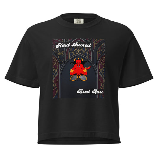 Pocket Cows Women's Heavyweight Boxy T-Shirt — Design 267