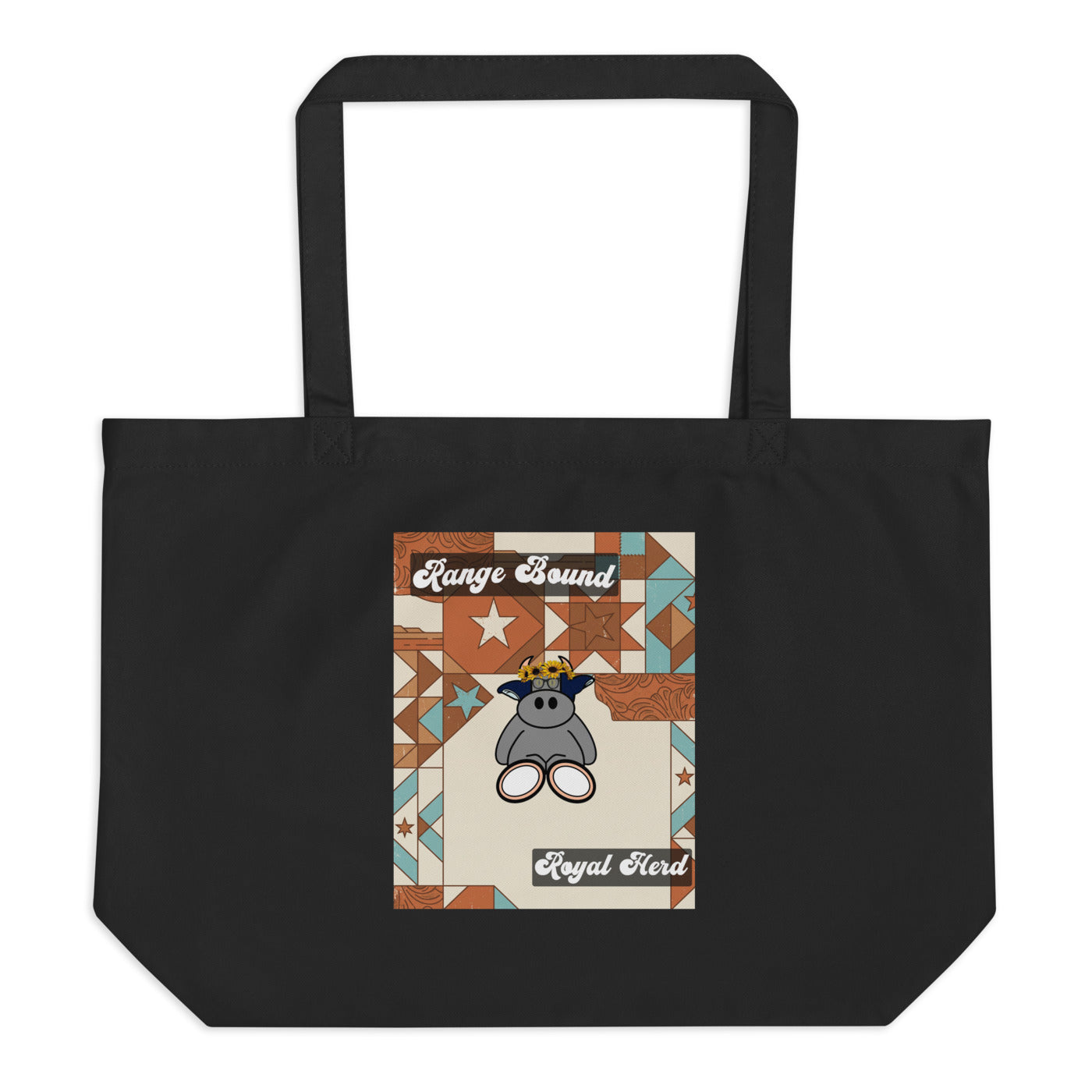 Pocket Cows Large Eco Tote — Design 258
