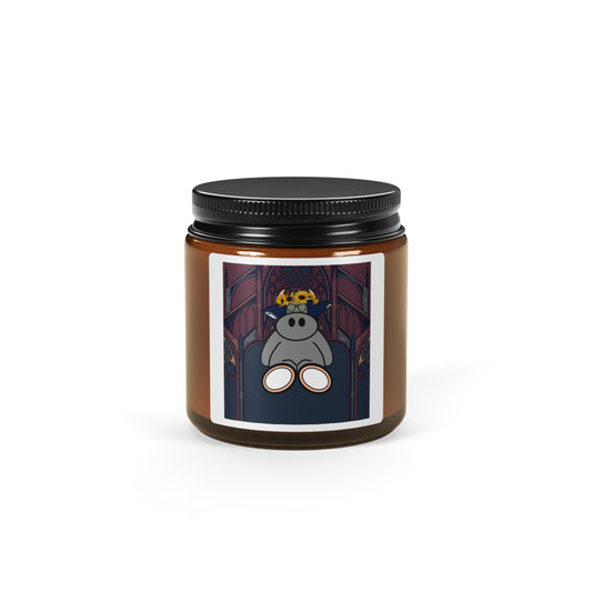 Pocket Cows Amber Jar Scented Soy Candle — Sacred Herd — Design 271