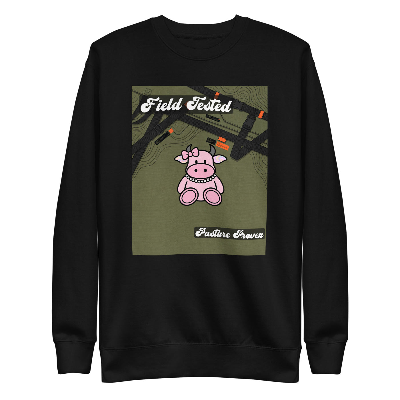Pocket Cows Crewneck — Built To Roam — Design 847