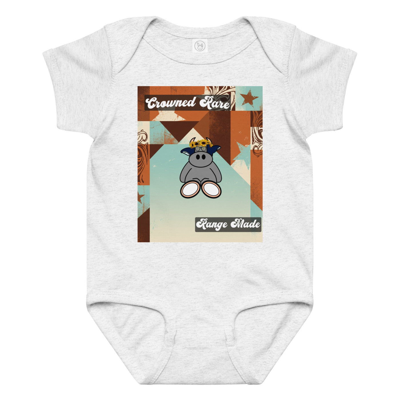 Pocket Cows Baby Jersey Bodysuit — Design 260